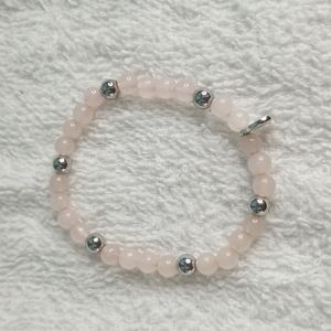 Rise quartz beaded bracelet
